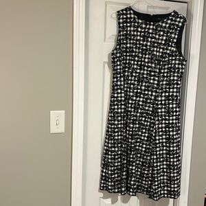 Dress, black and white